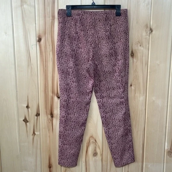 Free People Red and White‎ Patterned Pull On Pants Size M - Picture 3 of 7